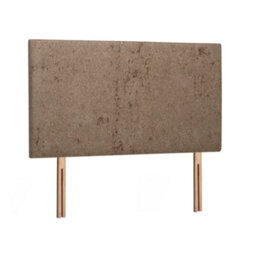 Divan Base Direct Livorno Strutted Upholstered Headboard 2Ft6 Small Single - Naples Mink - thumbnail 1