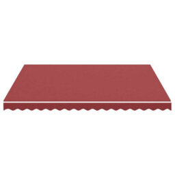 Walplus Replacement Fabric For Awning Garden Sun Shade Canopy Gazebo For Back Door, Porch, Patio Burgundy Red 4X3.5 M - thumbnail 3