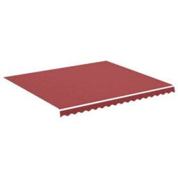 Walplus Replacement Fabric For Awning Garden Sun Shade Canopy Gazebo For Back Door, Porch, Patio Burgundy Red 4X3.5 M - thumbnail 2