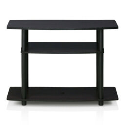 Walplus Furinno 13192Dwn Turn-N-Tube No Tools 3-Tier Tv Stands, Dark Walnut - thumbnail 5