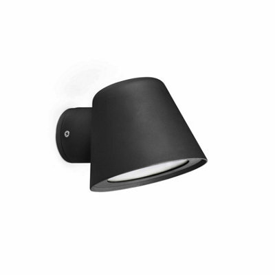 Luminosa Lighting Luminosa Gina 1 Light Outdoor Wall Light Black Ip44, Gu10 - image 1