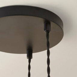 Valuelights Bellamy Smoked Glass Globe 3 Drop Cluster Matte Black Ceiling Pendant Light With Bulbs - thumbnail 5