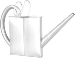 Simpa 1 Litre White Metal Vintage Style Balcony Watering Can. - thumbnail 2