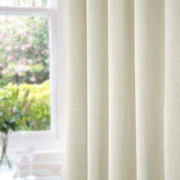 "Homescapes Thermal 100% Blackout Cream Velvet Curtains, 168 X 183 Cm (66"" X 72"")" - thumbnail 2