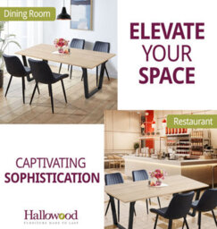 Hallowood Furniture Dudley Dining Table 1.8M With 4 Black Bonded Leather Chairs - thumbnail 6
