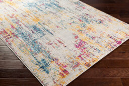 Livabliss Floransa-Abstract Grey Pink Yellow Blue Modern Marble Living Dining Bedroom Rug 160 X 215 Cm Easy Care, Non Shedding - thumbnail 6
