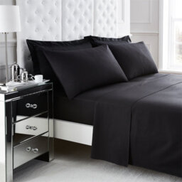 Gc Gaveno Cavailia 200 Thread Count Egyptian Cotton Flat Sheet Single Black