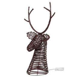 Beliani Christmas Decoration Led Dybeso Reindeer 60 Cm Dark Brown - thumbnail 4