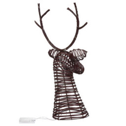 Beliani Christmas Decoration Led Dybeso Reindeer 60 Cm Dark Brown - thumbnail 7