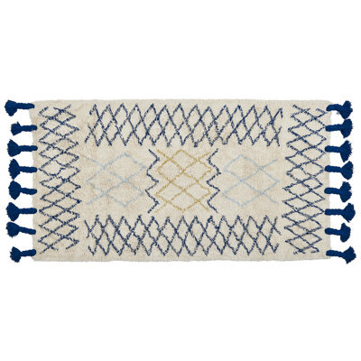 Beliani Rug Erzincan Beige 80 X 150 Cm Cotton - image 1