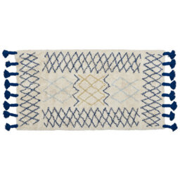 Beliani Rug Erzincan Beige 80 X 150 Cm Cotton - thumbnail 1