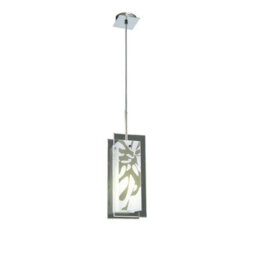 Luminosa Lighting Luminosa Euphoria Pendant 1 Light L1/sgu10, Polished Chrome/opal White Glass - thumbnail 1