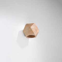 Luminosa Lighting Luminosa Woody Up & Down Wall Lamp, Natural Wood, 1X G9