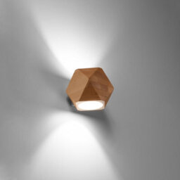 Sollux Lighting Woody Wood Natural 1 Light Classic Wall Light - thumbnail 2
