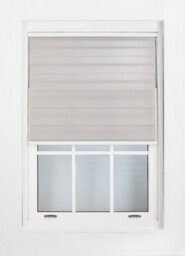 Furnished Day And Night Roller Blinds - Grey Striped Roller Shades For Windows And Doors (W)105Cm (L)210Cm - thumbnail 3