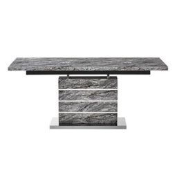Furniture in Fashion Parini Large Extending Dining Table In Melange Marble Effect - thumbnail 5