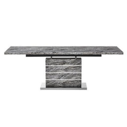 Furniture in Fashion Parini Large Extending Dining Table In Melange Marble Effect - thumbnail 6