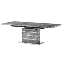 Furniture in Fashion Parini Large Extending Dining Table In Melange Marble Effect - thumbnail 7