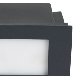 GoodHome Neihart Matt Dark Grey Mains-Powered Neutral White Led Rectangular Deck Light - thumbnail 4