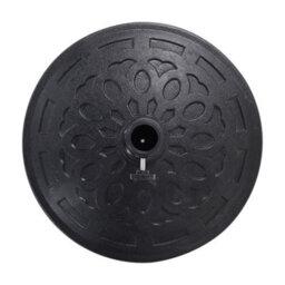 Living And Home Black Round Resin Umbrella Base Heavy Duty Outdoor Parasol Stand 14 Kg - thumbnail 3