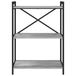 Berkfield Bookcase Grey Sonoma 60 X 30 X 83 Cm Engineered Wood - thumbnail 5