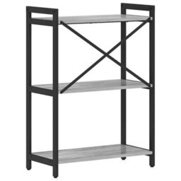 Berkfield Bookcase Grey Sonoma 60 X 30 X 83 Cm Engineered Wood - thumbnail 7