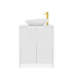 Royal Bathrooms Avenza 700mm Matt White Floor Standing Bathroom Vanity Unit 2 Door With Nova Basin - thumbnail 6
