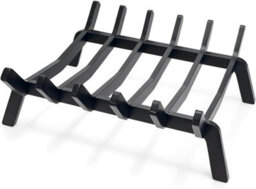 Heavy Duty Steel Fire Grate Heat Resistant Log Rack With Reinforced Legs High Airflow Design Rust Proof Finish Indoor Outdoor Use