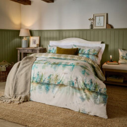 Voyage Maison Voyage Wilderness 100% Cotton Reversible Duvet Cover Set, Forest, Single - thumbnail 1