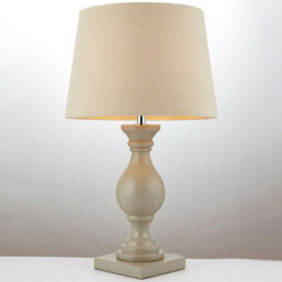 2 Pack Classic Wooden Table Lamp Ivory & Off White Shade Pretty Bedside Light - thumbnail 5