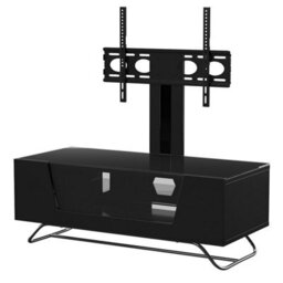 Alphason Chromium Tv-Stand With 1 Flap Black, 1000mm Include Bracket - thumbnail 2