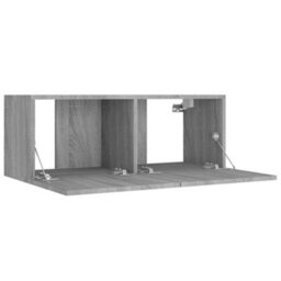 Berkfield 5 Piece Tv Cabinet Set Grey Sonoma Engineered Wood - thumbnail 6