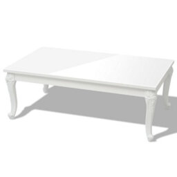 Vidaxl Coffee Table 115X65X42 Cm High Gloss White High Gloss Coffee Tables - thumbnail 2