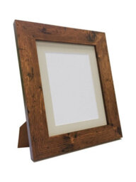 Frames By Post Metro Vintage Wood Frame With Light Grey Mount For Image Size 10 X 8 Inch - thumbnail 5