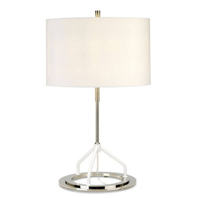 Elstead Lighting Vicenza 1Lt Table Lamp Finish: Dark Grey Polished Nickel Wired: 1X60W E27 220-240V 50Hz - image 1