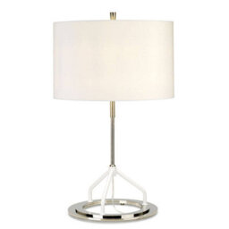 Elstead Lighting Vicenza 1Lt Table Lamp Finish: Dark Grey Polished Nickel Wired: 1X60W E27 220-240V 50Hz - thumbnail 1