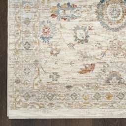 Xample Nourison Antique Fusion Ivory Multi Rug 274X361Cm Soft Polyester Distressed Vintage Style Indoor Area Rug Neutral Tone - thumbnail 3