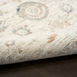 Xample Nourison Antique Fusion Ivory Multi Rug 274X361Cm Soft Polyester Distressed Vintage Style Indoor Area Rug Neutral Tone - thumbnail 5