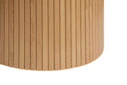 Brown Round Fluted Dining Table Axel Birlea - thumbnail 8