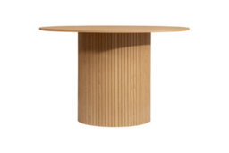 Brown Round Fluted Dining Table Axel Birlea - thumbnail 6