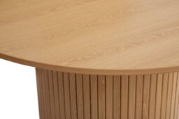 Brown Round Fluted Dining Table Axel Birlea - thumbnail 7