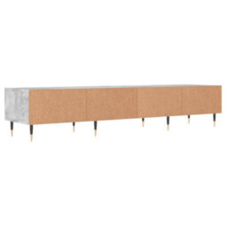 Berkfield Tv Cabinet Concrete Grey 150X36X30 Cm Engineered Wood - thumbnail 8