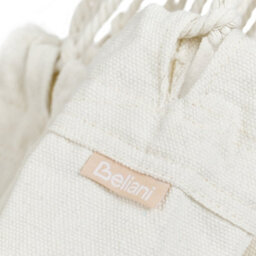 Wyld And Coco Serenity Hammock - Beige Cotton Garden Hammock With Light-Blue Boho Accents, 290 X 150 Cm - thumbnail 5