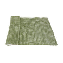 Thehotsale Sherpa Thickened Double Sided Warm Soft Green Throw Blanket Plain Design 150Cm W X 100Cm D - thumbnail 3