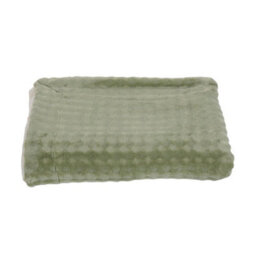 Thehotsale Sherpa Thickened Double Sided Warm Soft Green Throw Blanket Plain Design 150Cm W X 100Cm D - thumbnail 2