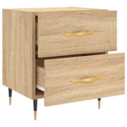 Berkfield Bedside Cabinets 2 Pcs Sonoma Oak 40X35X47.5 Cm Engineered Wood - thumbnail 8
