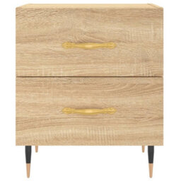 Berkfield Bedside Cabinets 2 Pcs Sonoma Oak 40X35X47.5 Cm Engineered Wood - thumbnail 6