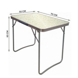 Crystals 2X Portable Mdf Wooden Top Folding Dining Table Garden Outdoor Picnic Camping White - thumbnail 2