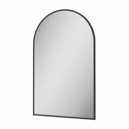 Affine 500 X 800mm Black Wall Mounted Bathroom Mirror Framed Modern Arched Design - thumbnail 3