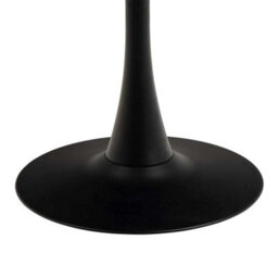 Wyld Haus Cloverfern Round Dining Table Matt Black Ceramic Top, Curved Steel Base, Seats 4 - thumbnail 5